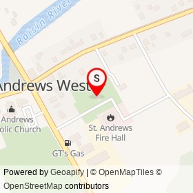 St. Andrews West on , South Stormont Ontario - location map